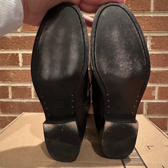 Frye Melissa Leather Riding Boots Back Zip Snap Tall Boots Women's Sz 7 B - Picture 2 of 10